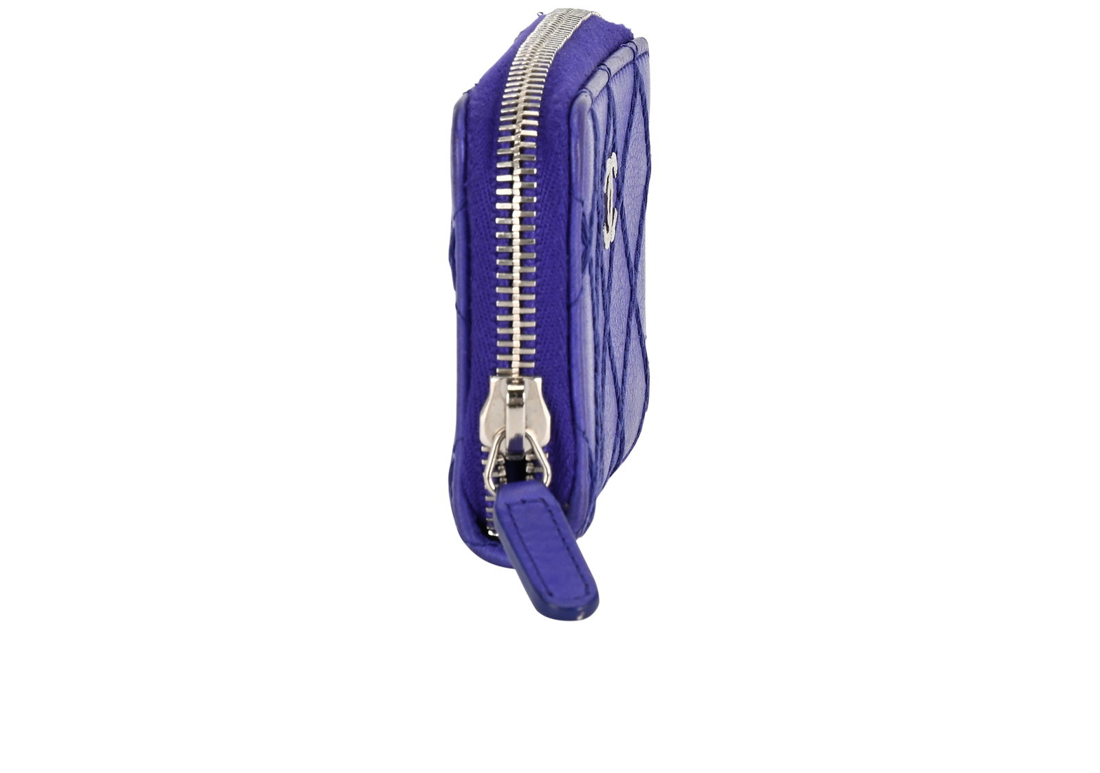 Chanel Coin Purse, &pound;350, Accessories, Blue/Purple, Leather, Side view